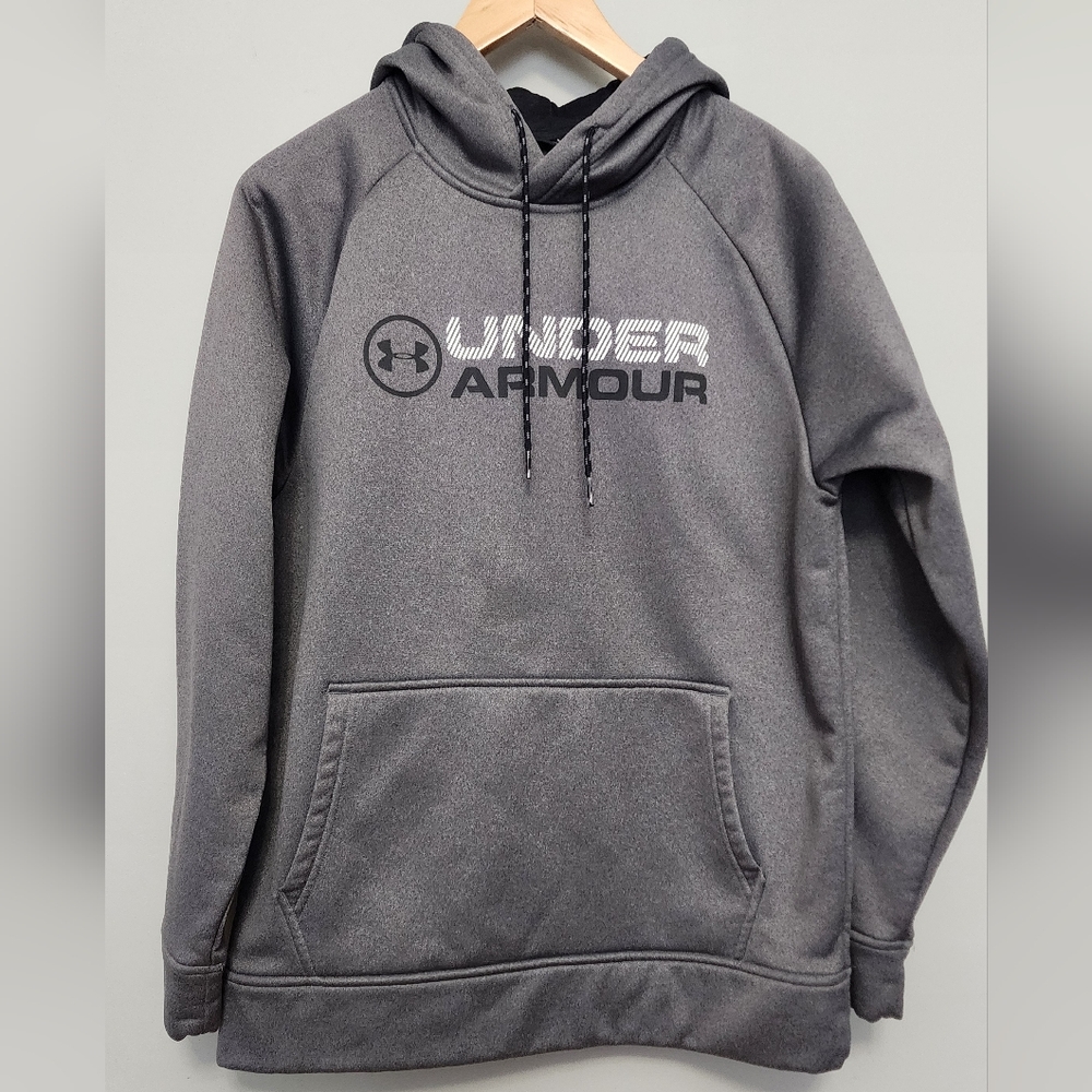 Under Armour Gray Coldgear Sweatshirt Hoodie Size Small